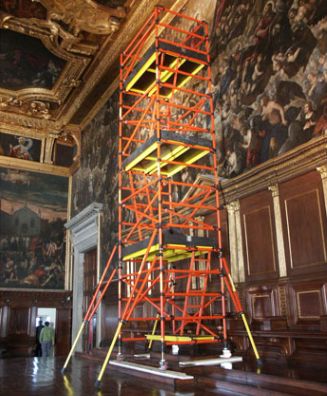 6-Foot Narrow-Width Fiberglass Scaffold Systems configuration example