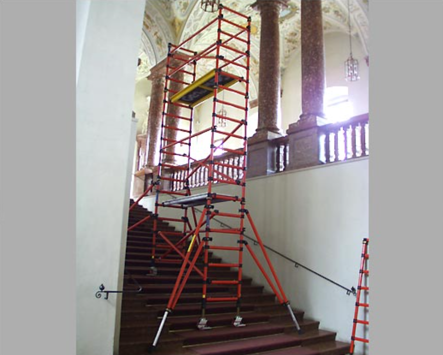 8-Foot Narrow-Width Fiberglass Scaffold Systems configuration example