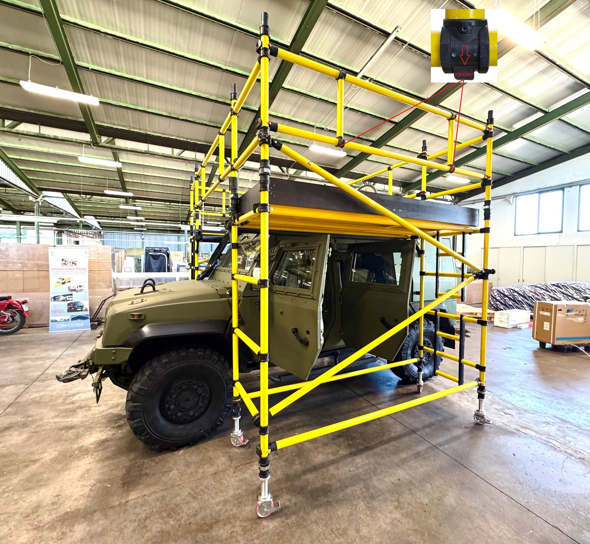 Fiberglass Scaffold Platforms configuration example